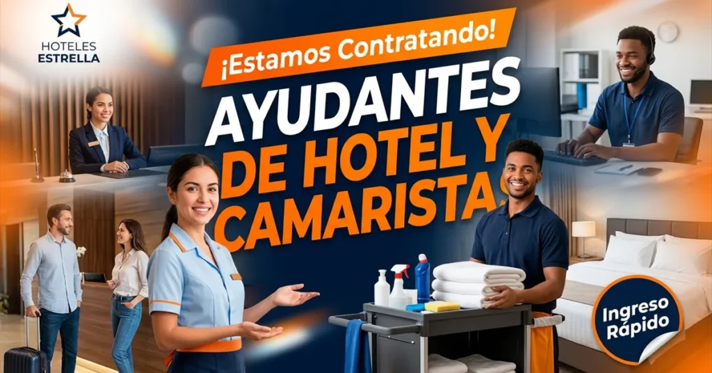Ayudantes de hotel y camaristas