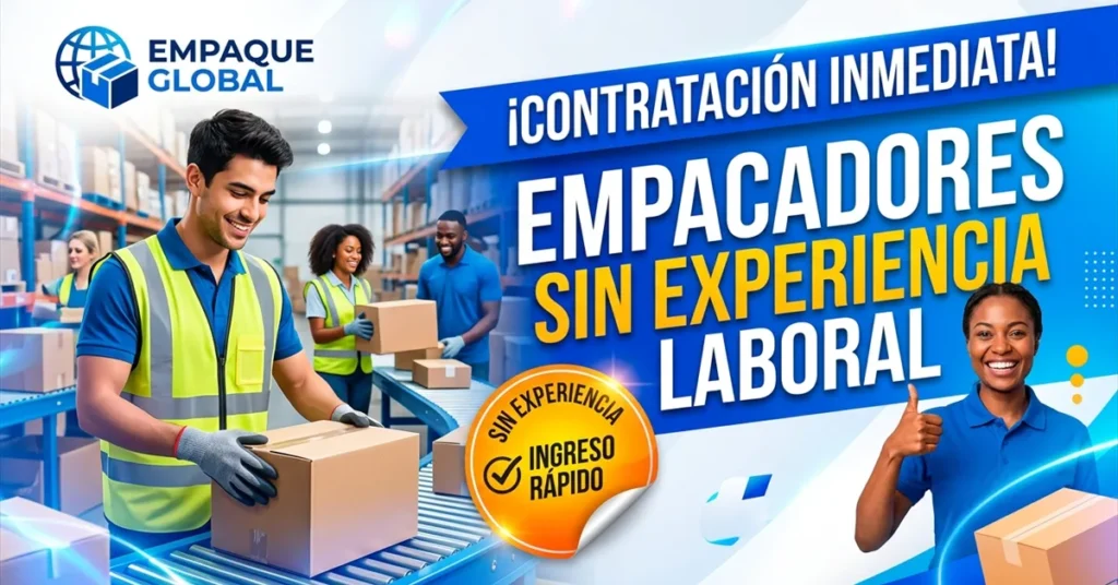 Empacadores sin experiencia laboral